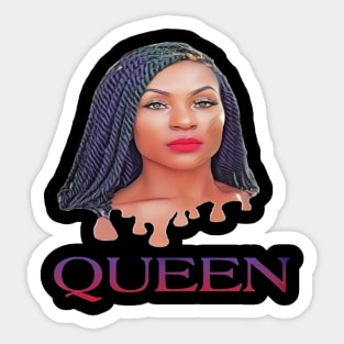 BLACK QUEEN DRIP Sticker